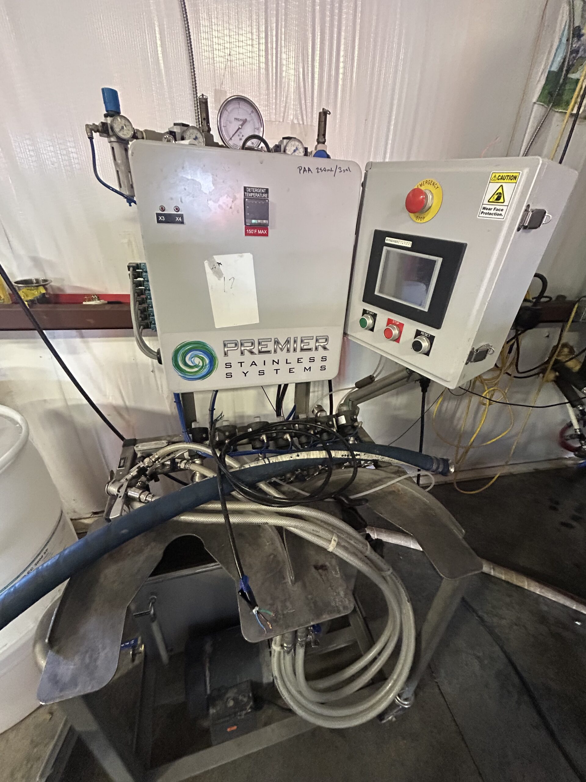 Premiere Stainless 2 Station Semi-Auto Keg Washer